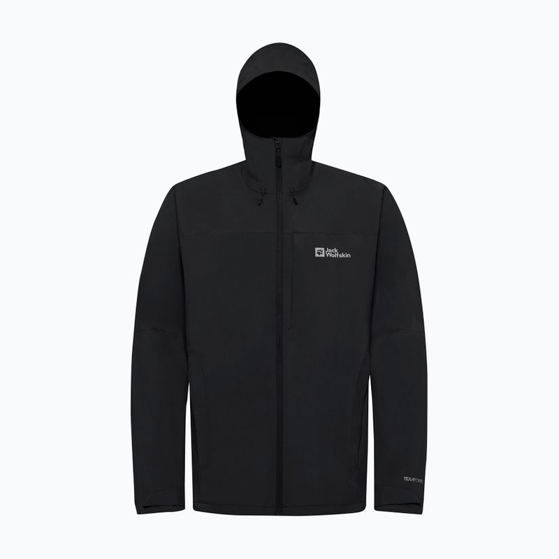 Geacă de ploaie pentru bărbați Jack Wolfskin Tempest 2l black 9