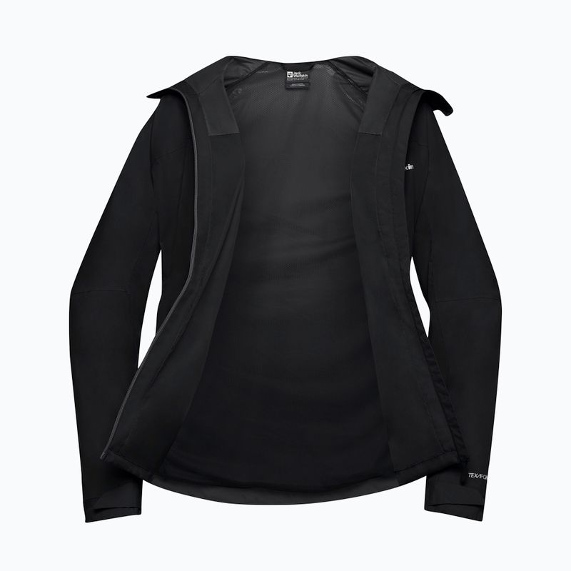 Geacă de ploaie pentru bărbați Jack Wolfskin Tempest 2l black 11