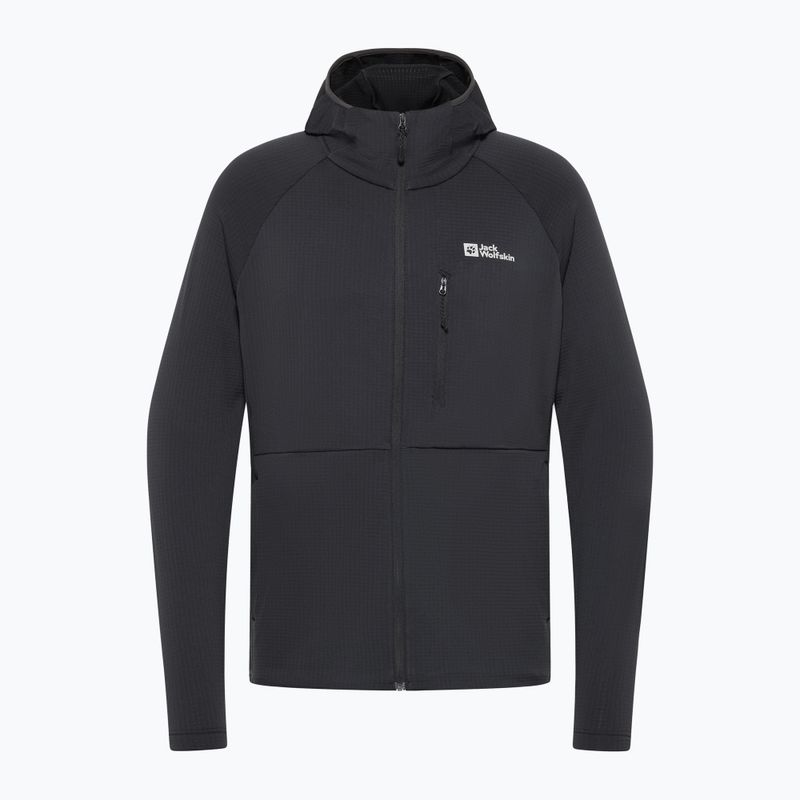 Hanorac pentru bărbați Jack Wolfskin Kolbenberg Hooded Full Zip phantom 8