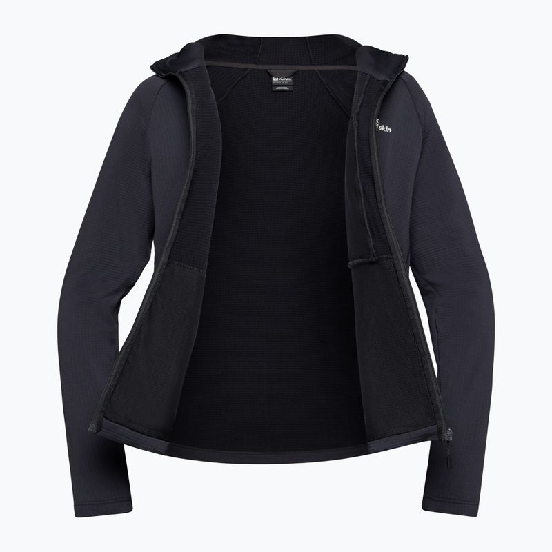 Hanorac pentru bărbați Jack Wolfskin Kolbenberg Hooded Full Zip phantom 11