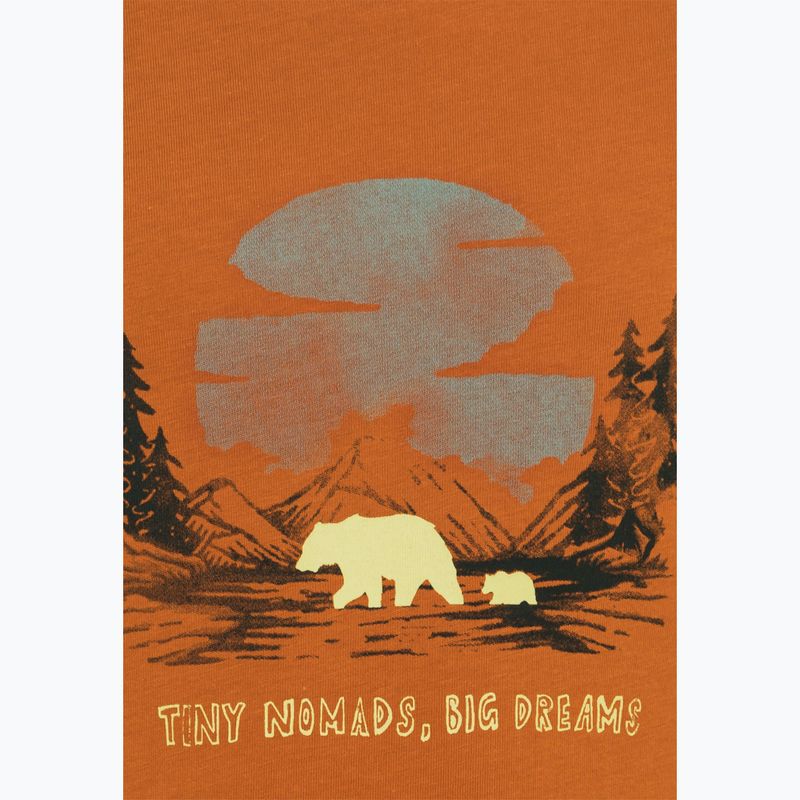 Tricou pentru copii  Jack Wolfskin Graphic Cotton T print soft amber 11