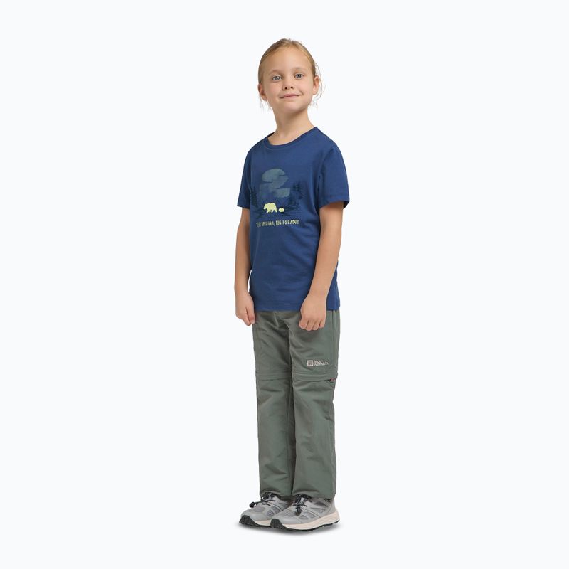 Tricou pentru copii Jack Wolfskin Graphic Cotton T print evening sky 2