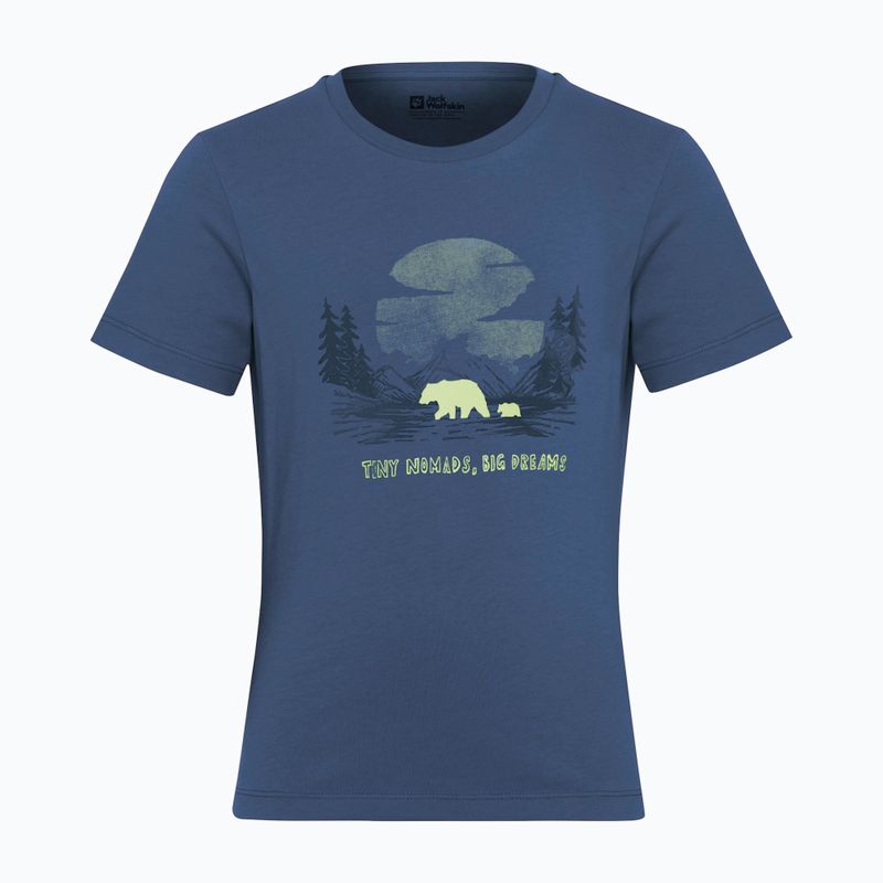 Tricou pentru copii Jack Wolfskin Graphic Cotton T print evening sky 8