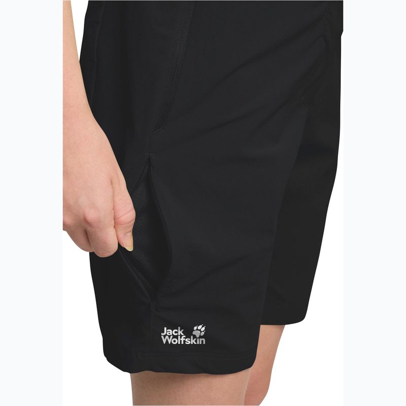 Pantaloni scurți de trekking pentru femei Jack Wolfskin Hikeout black 6