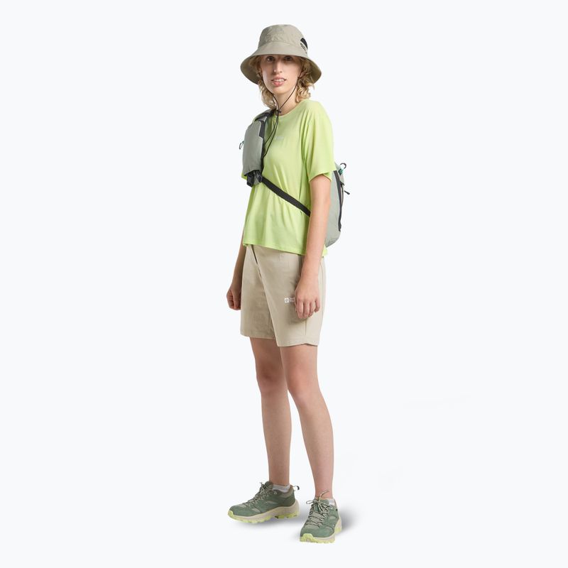 Pantaloni scurți de trekking pentru femei Jack Wolfskin Hikeout stone 2