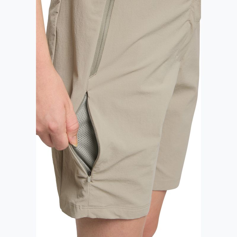 Pantaloni scurți de trekking pentru femei Jack Wolfskin Hikeout stone 5