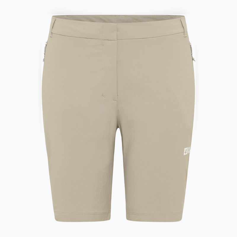 Pantaloni scurți de trekking pentru femei Jack Wolfskin Hikeout stone 7