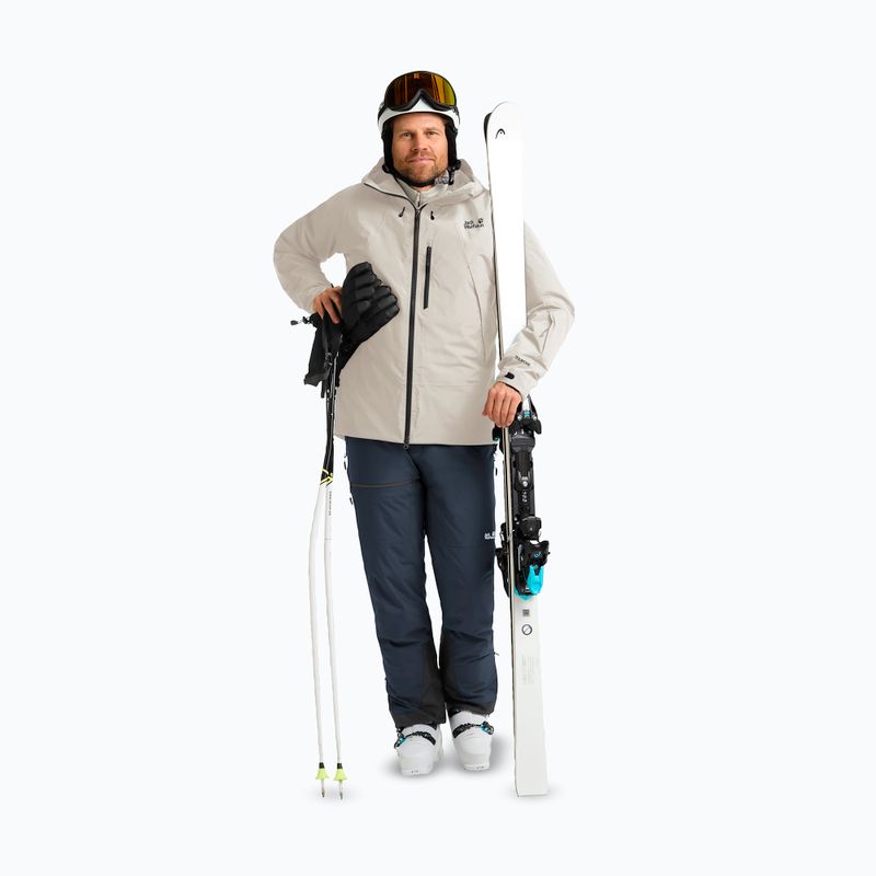 Geacă de schi pentru bărbați Jack Wolfskin Flowline Pro 2L Ins pale sand 2