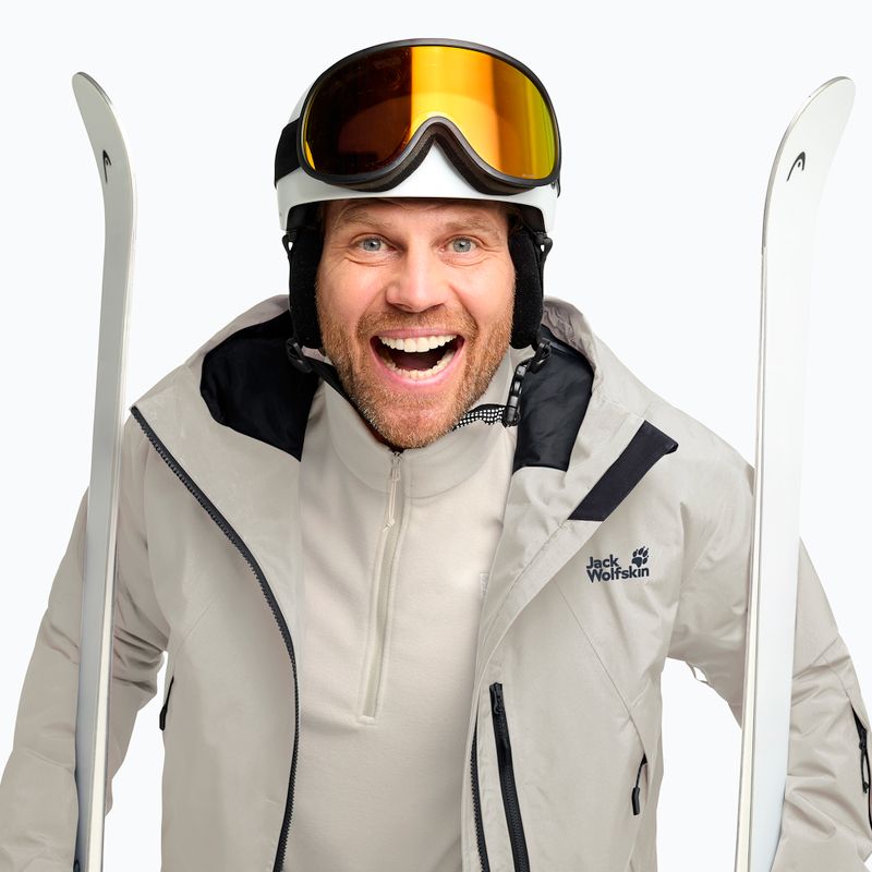 Geacă de schi pentru bărbați Jack Wolfskin Flowline Pro 2L Ins pale sand 4