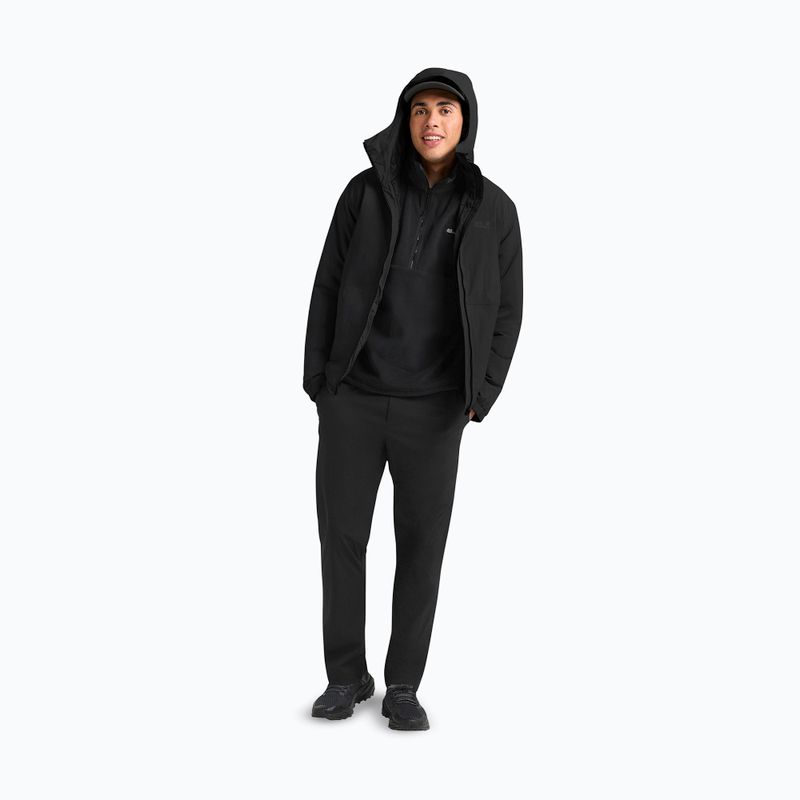 Geacă de ploaie pentru bărbați Jack Wolfskin Pamir black 2