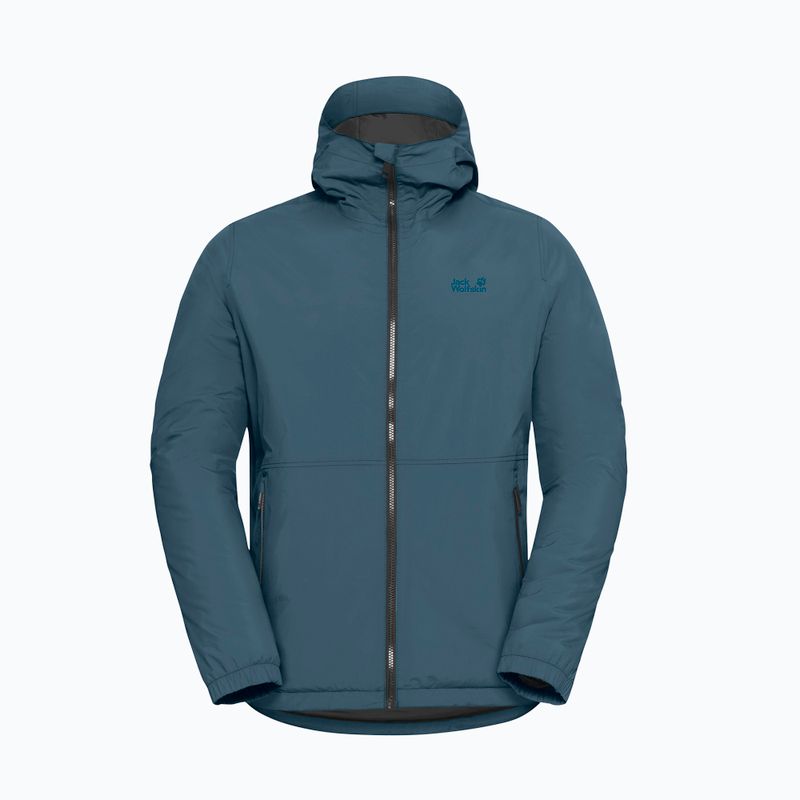 Geacă de ploaie pentru bărbați Jack Wolfskin Pamir aluminium blue 7