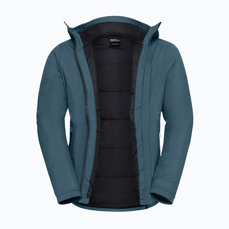 Geacă de ploaie pentru bărbați Jack Wolfskin Pamir aluminium blue 9