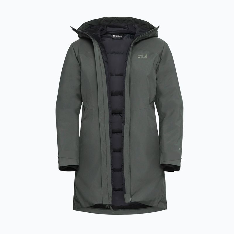 Geacă de ploaie pentru femei Jack Wolfskin Icecape 2L Down Ins Rds slate green 9