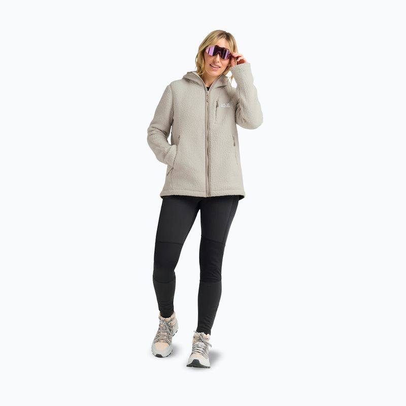 Bluză pentru femei Jack Wolfskin Cradle Mountain Pile Full Zip pale sand 2