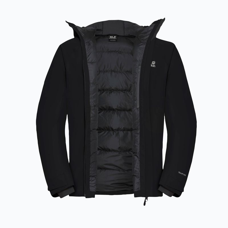 Geacă cu puf pentru bărbați Jack Wolfskin Icecape 2L Down Ins Rds black 9
