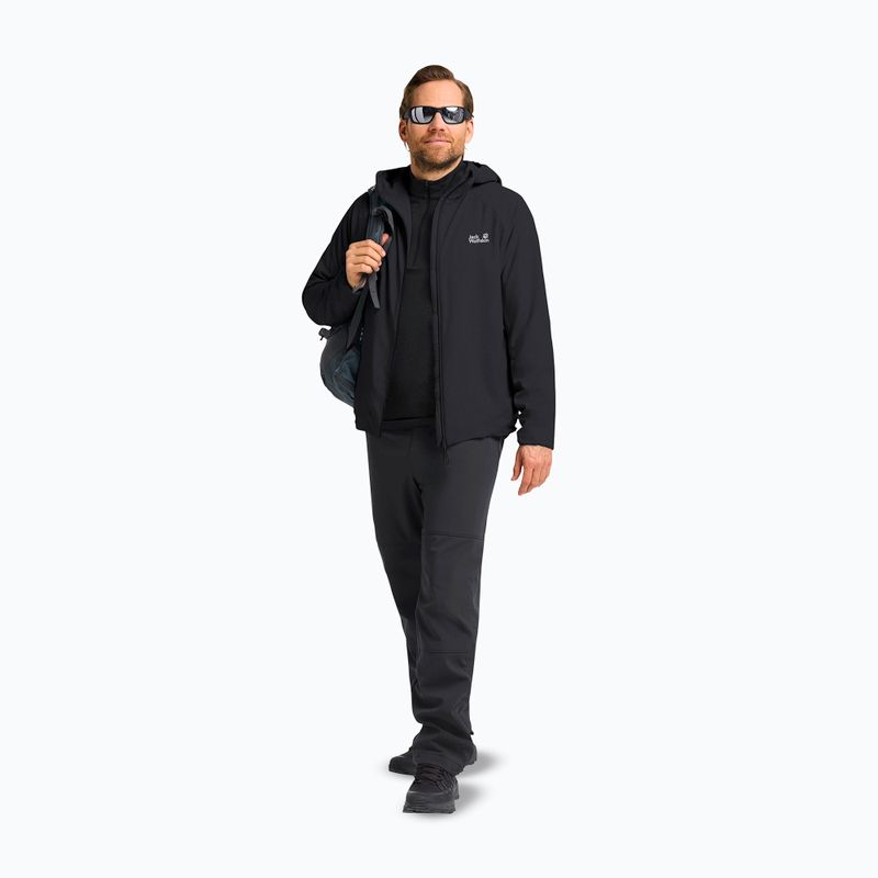 Geacă softshell pentru bărbați Jack Wolfskin Prelight Ins black 2