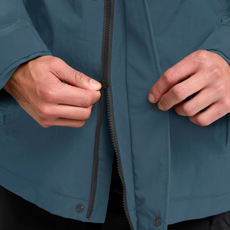 Geacă izolată pentru bărbați Jack Wolfskin Glacier Shield aluminium blue 5