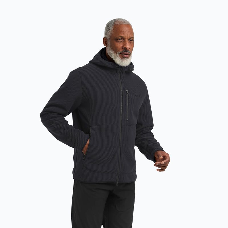 Bluză de trekking pentru bărbați Jack Wolfskin Lake Ridge Hooded black
