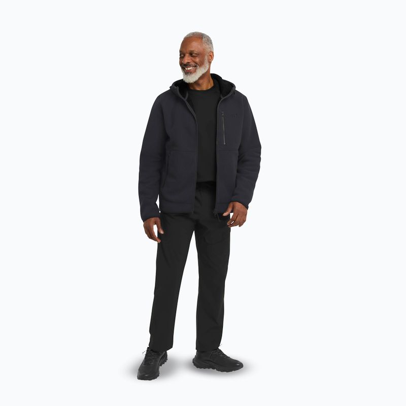 Bluză de trekking pentru bărbați Jack Wolfskin Lake Ridge Hooded black 2