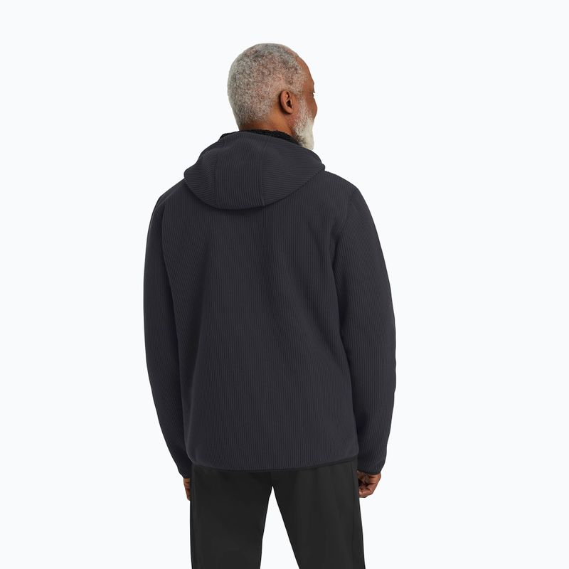 Bluză de trekking pentru bărbați Jack Wolfskin Lake Ridge Hooded black 3