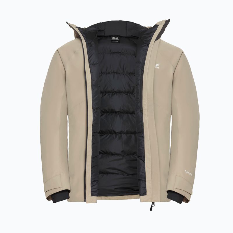 Geacă cu puf pentru bărbați Jack Wolfskin Icecape 2L Down Ins Rds linen 9