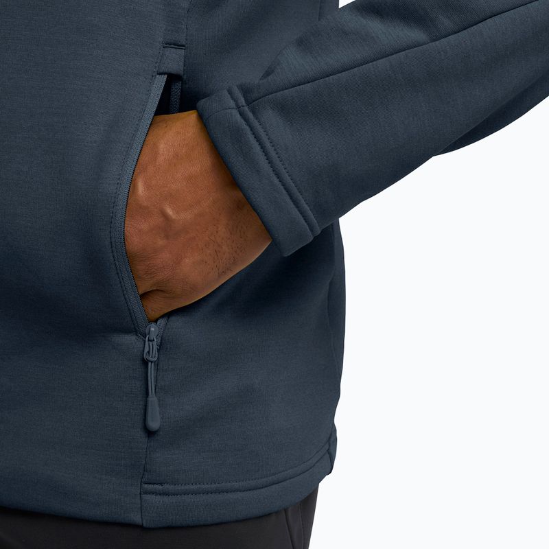 Bluză de trekking pentru bărbați Jack Wolfskin Peak District Full Zip midnight sky 6