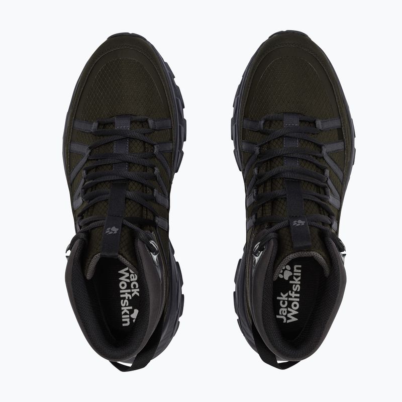 Încălțăminte de drumeție pentru bărbați Jack Wolfskin Wild Hike Texapore Mid obsidian moss 3