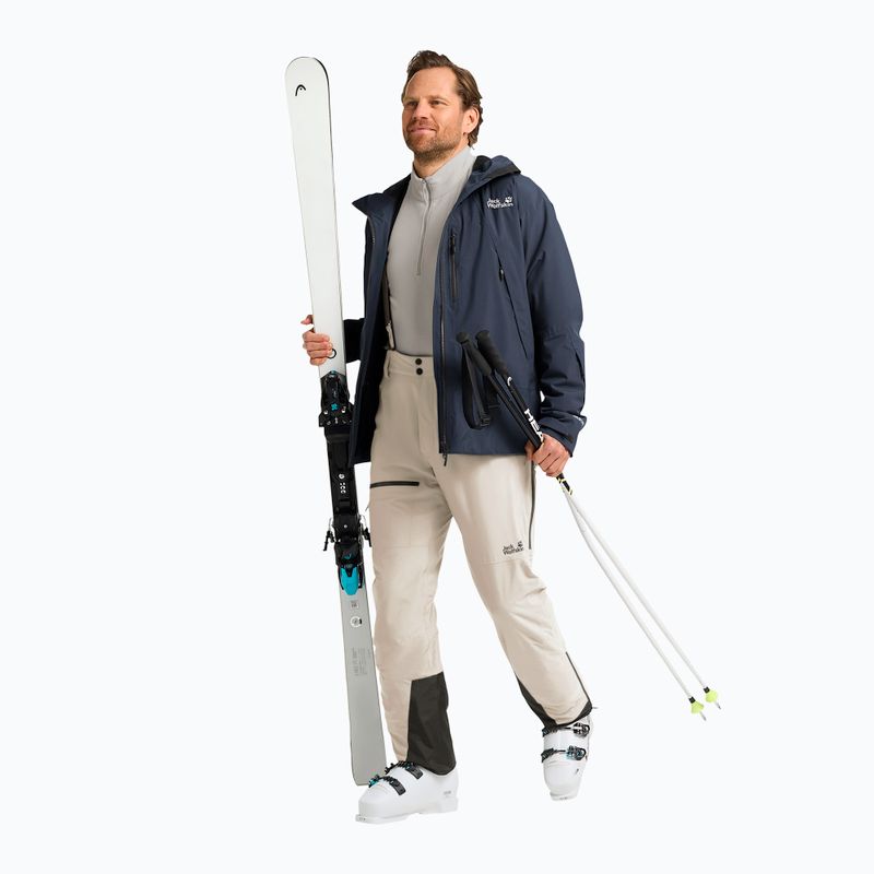 Pantaloni de schi pentru bărbați Jack Wolfskin Flowline Pro 2L Ins pale sand 2