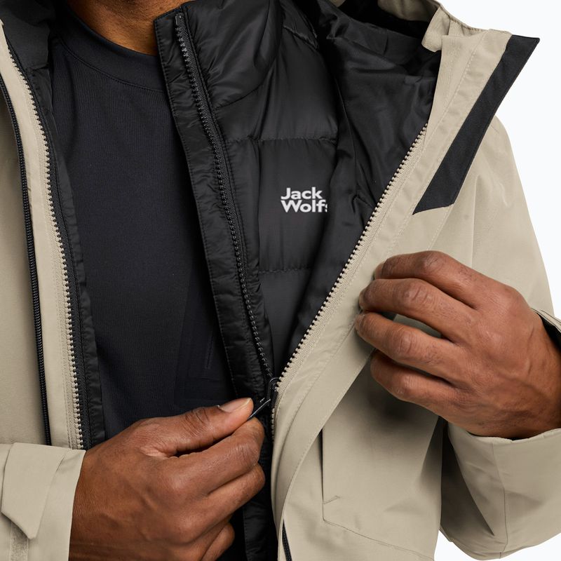 Geacă 3în1 pentru bărbați Jack Wolfskin Icecape 3In1 Down Rds linen 8