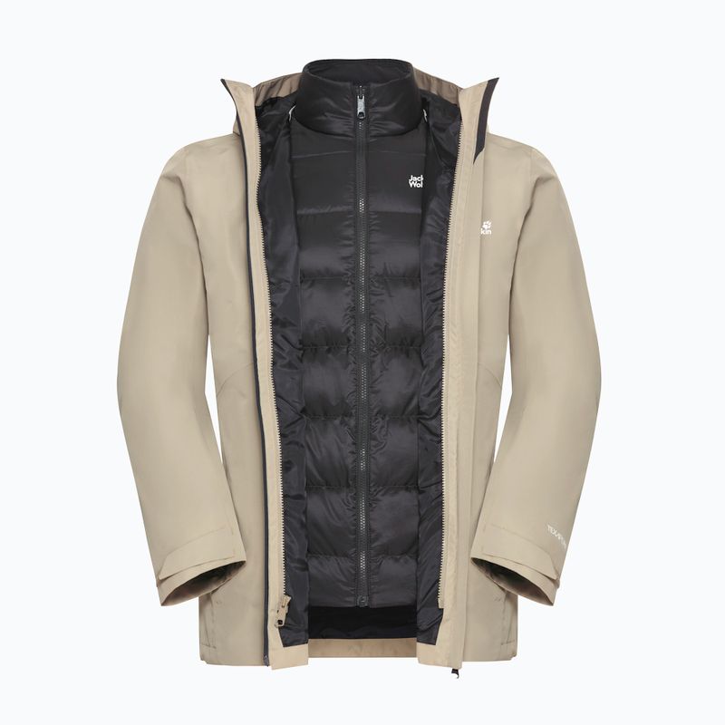 Geacă 3în1 pentru bărbați Jack Wolfskin Icecape 3In1 Down Rds linen 12