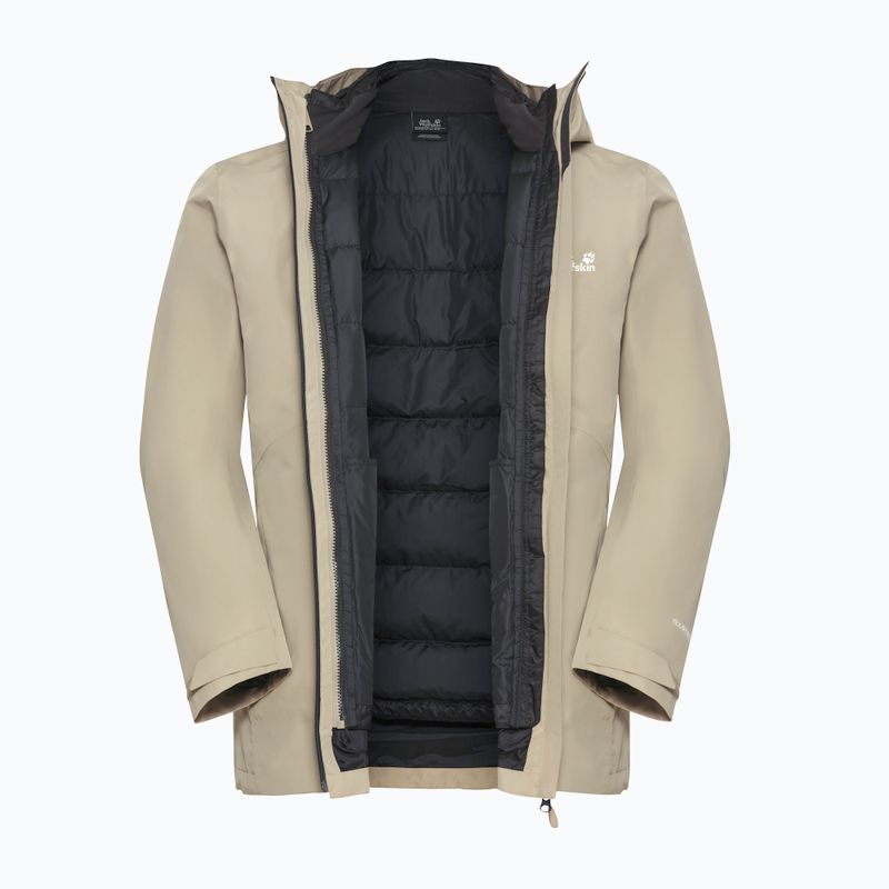 Geacă 3în1 pentru bărbați Jack Wolfskin Icecape 3In1 Down Rds linen 13