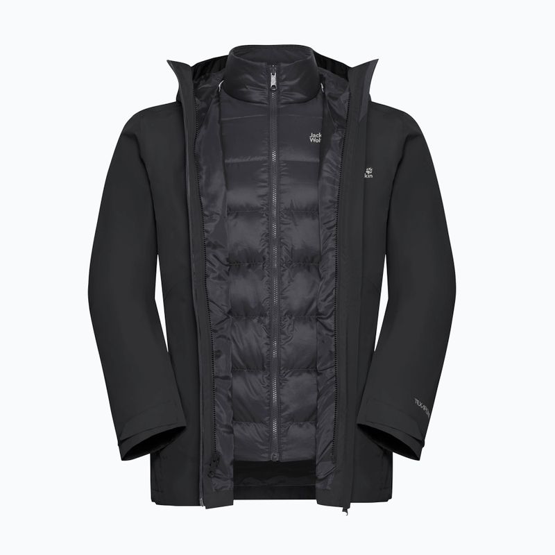 Geacă 3în1 pentru bărbați Jack Wolfskin Icecape 3In1 Down Rds black 12