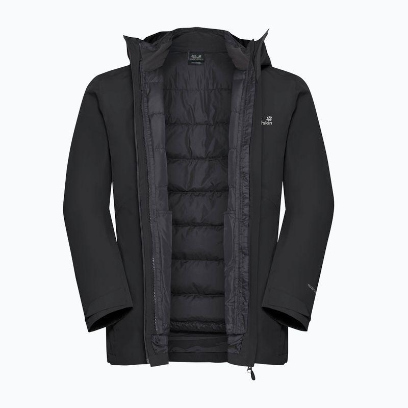Geacă 3în1 pentru bărbați Jack Wolfskin Icecape 3In1 Down Rds black 13