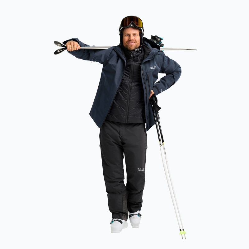 Pantaloni de schi pentru bărbați Jack Wolfskin Flowline 2L Ins black 2