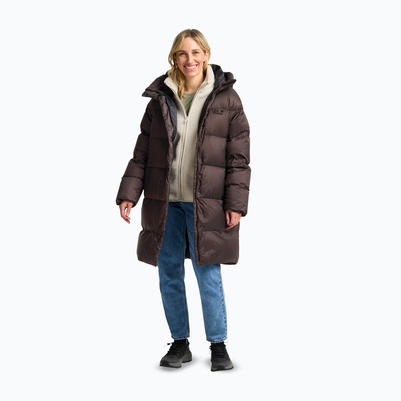 Palton cu puf pentru femei Jack Wolfskin Icy Hill Coat Rds peat 2