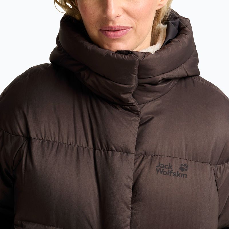 Palton cu puf pentru femei Jack Wolfskin Icy Hill Coat Rds peat 4