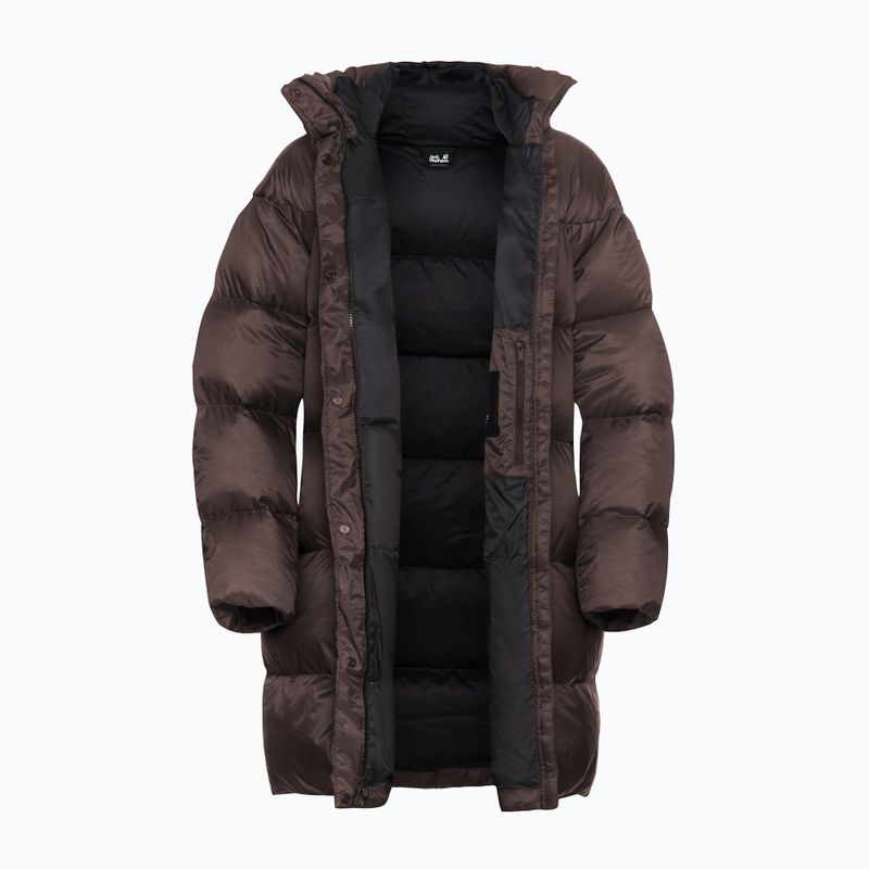 Palton cu puf pentru femei Jack Wolfskin Icy Hill Coat Rds peat 9
