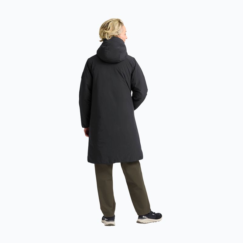 Palton călduros damă Jack Wolfskin Frost Haven Coat negru 3