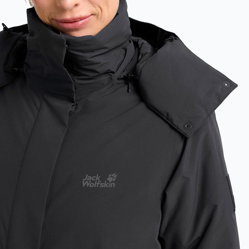 Palton călduros damă Jack Wolfskin Frost Haven Coat negru 4