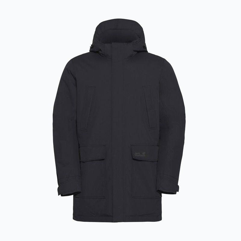 Geacă de ploaie pentru bărbați Jack Wolfskin Canyon Shield Parka black 7