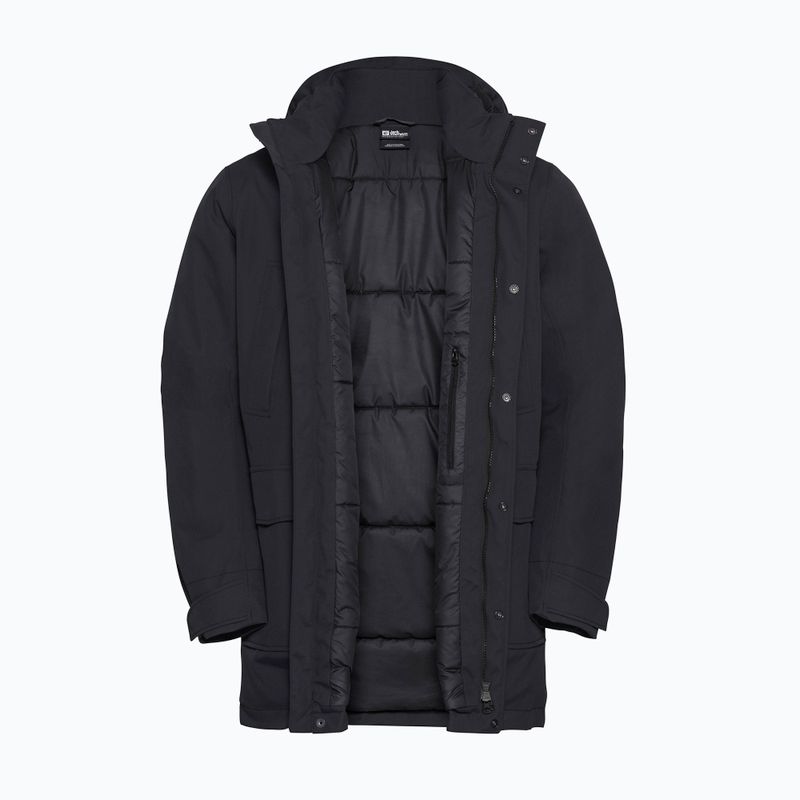 Geacă de ploaie pentru bărbați Jack Wolfskin Canyon Shield Parka black 9