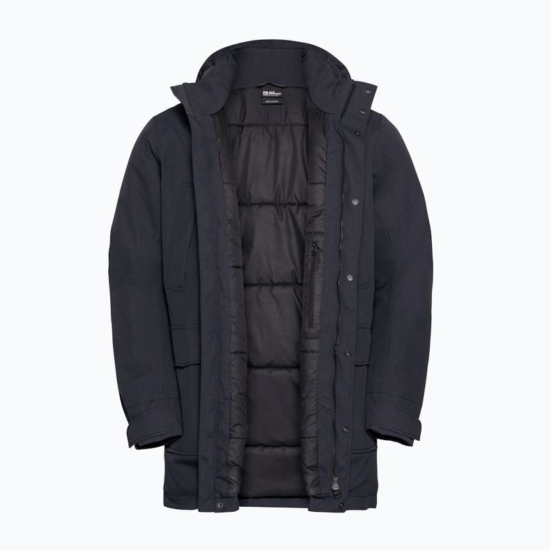 Geacă de ploaie pentru bărbați Jack Wolfskin Canyon Shield Parka dark navy 9