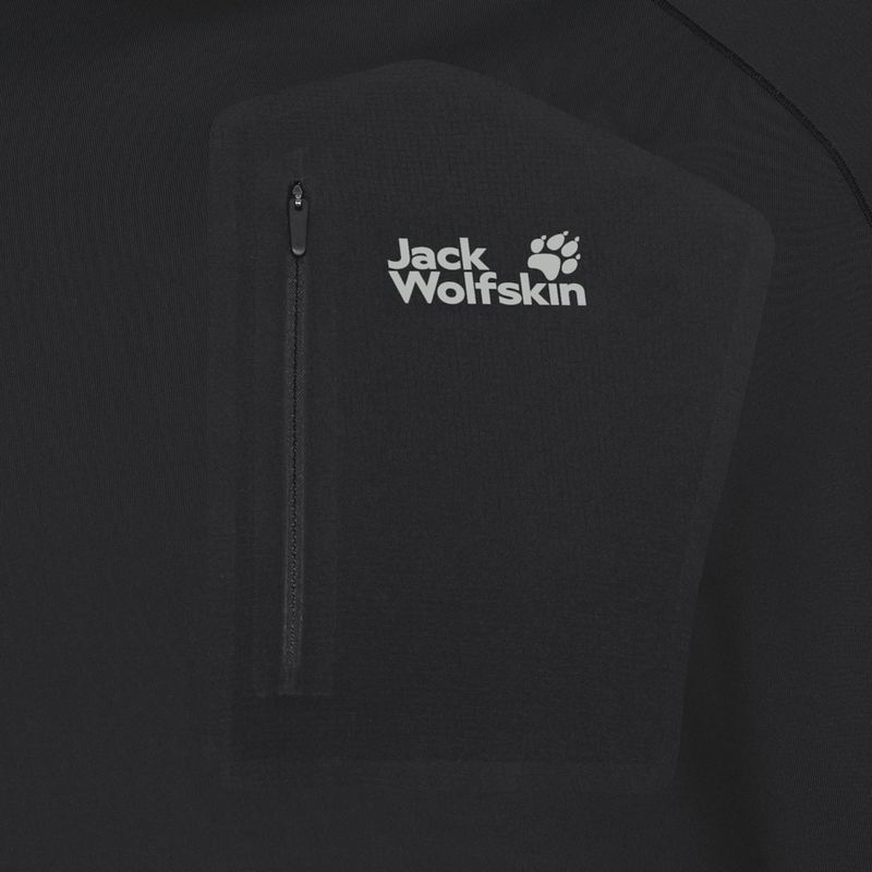 Longsleeve pentru bărbați Jack Wolfskin Prelight Trail Crew black 7
