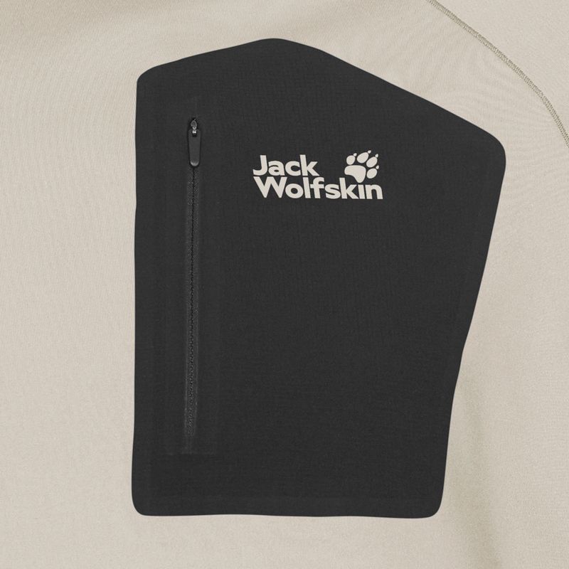 Longsleeve pentru bărbați Jack Wolfskin Prelight Trail Crew pale sand 7