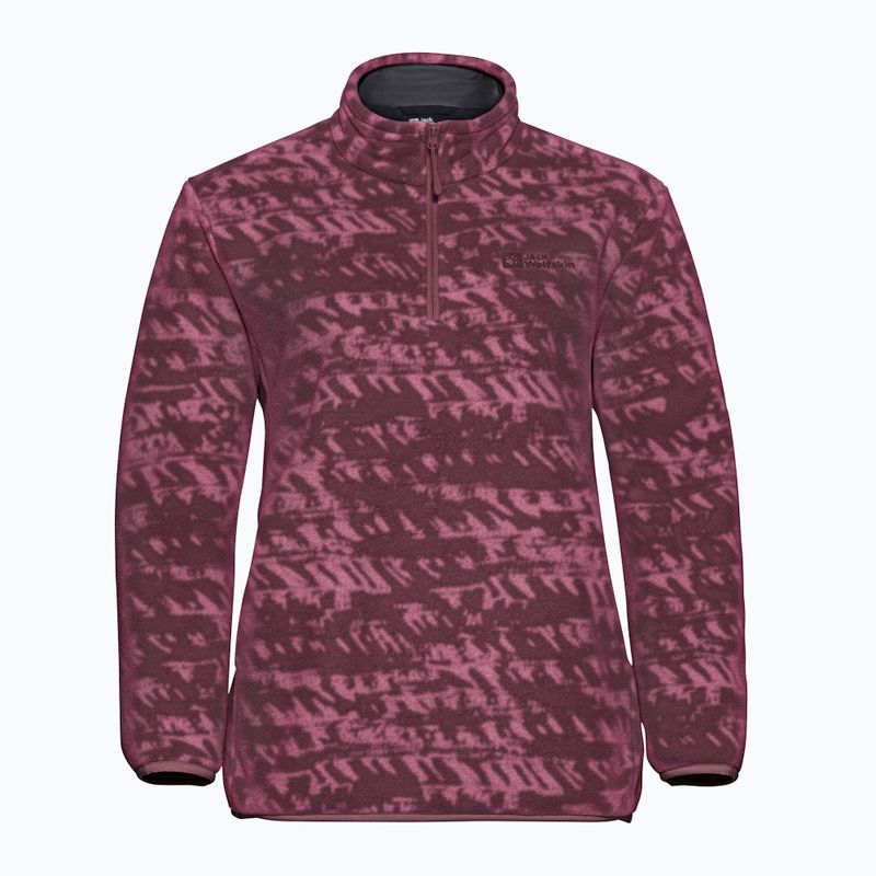 Bluză de trekking pentru femei Jack Wolfskin Big Sky Half Zip raisin 7