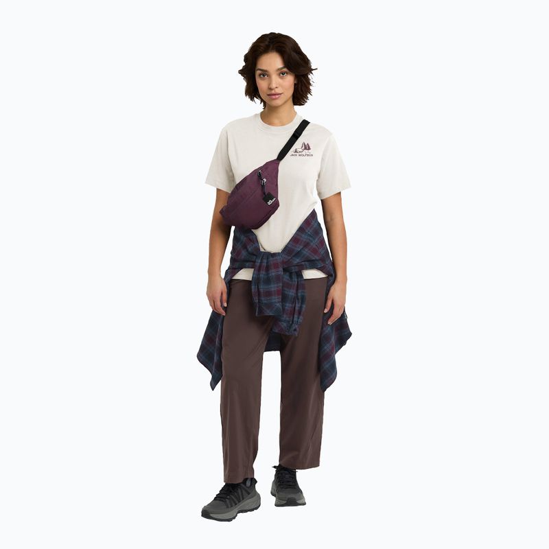 Tricou pentru femei Jack Wolfskin Cadena tent cotton white 2