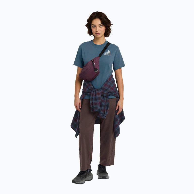 Tricou pentru femei Jack Wolfskin Cadena tent aluminium blue 2