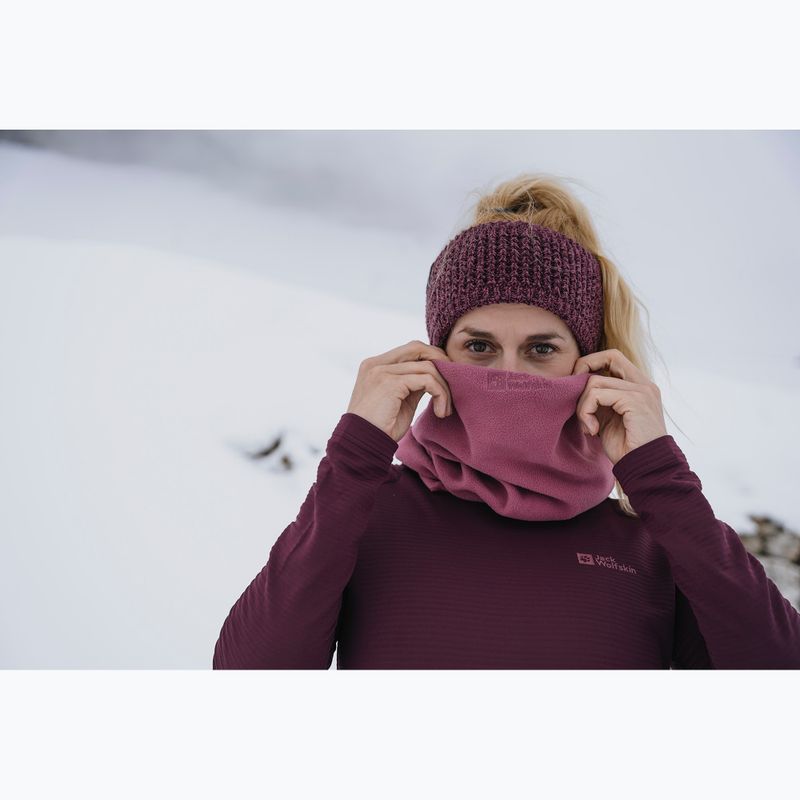 Eșarfă multifuncțională Jack Wolfskin Real Stuff Loop raisin 4