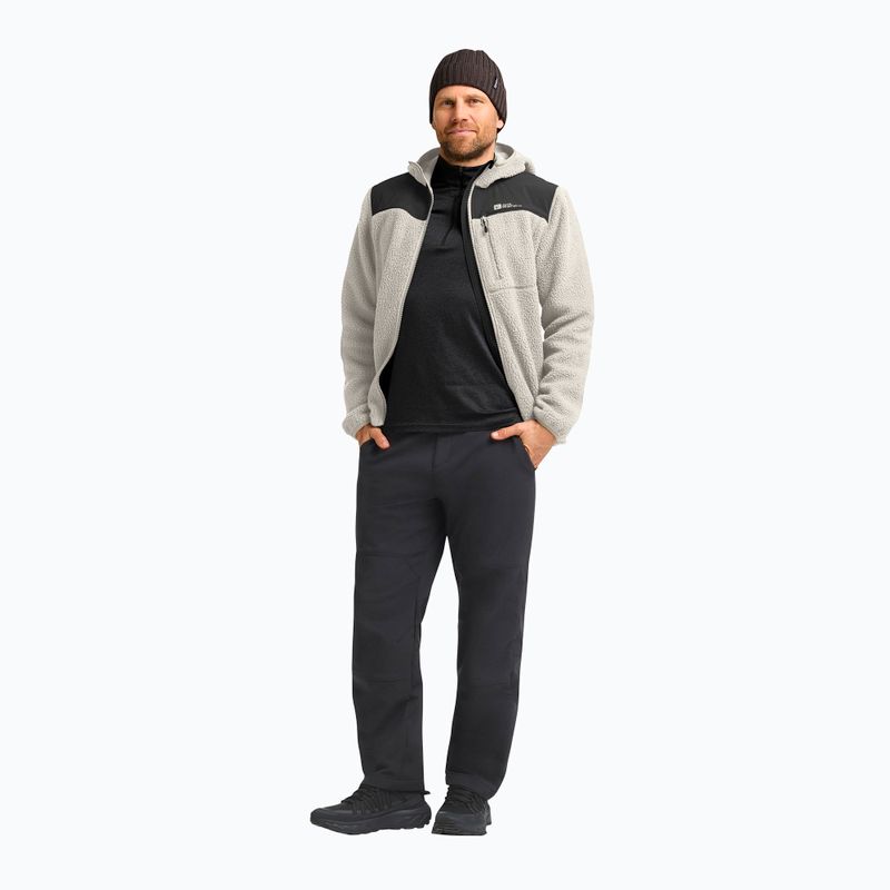 Bluză fleece pentru bărbați Jack Wolfskin Kammweg Pile Fz pale sand 2