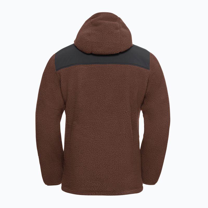 Bluză fleece pentru bărbați Jack Wolfskin Kammweg Pile Fz hot choc 8
